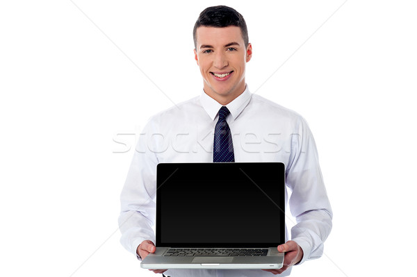 Check out brand new laptop in market for sale Stock photo © stockyimages