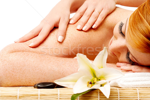 Femme détente traitement spa jeunes belle femme [[stock_photo]] © stockyimages