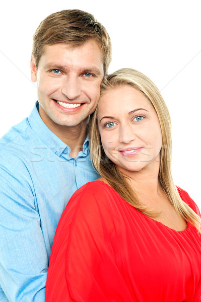 [[stock_photo]]: Profile · coup · adorable · jeunes · amour · couple