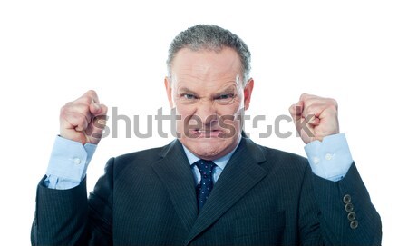 Stock photo: Frustrated senior businessman