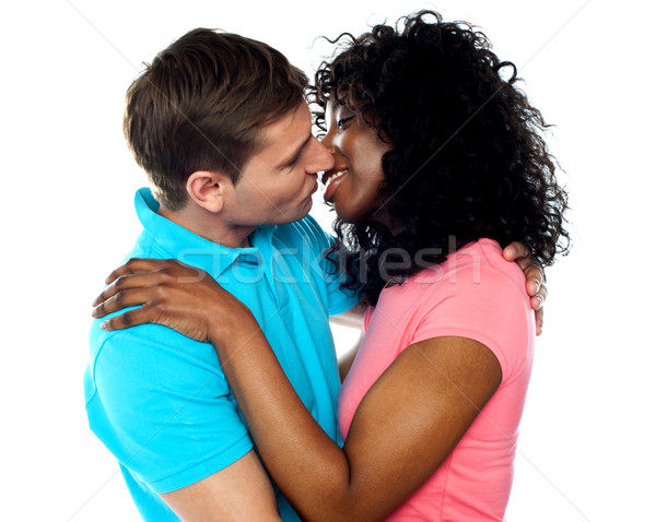 Szeretet levegő szeretetteljes pár csók nő Stock fotó © stockyimages
