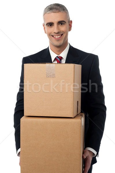 Stock foto: Zeit · bewegen · neue · Büro · lächelnd · Corporate