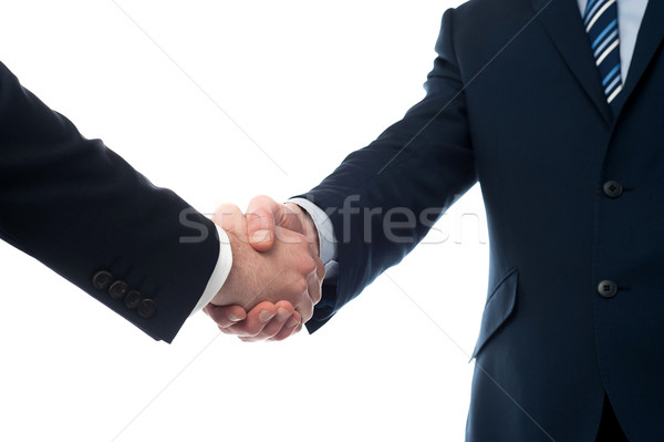 Closeup of business people shaking hands Stock photo © stockyimages