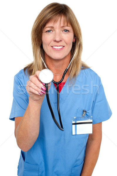 Düzenli deneyimli tıbbi uzman üniforma Stok fotoğraf © stockyimages