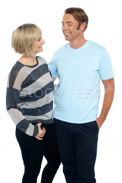 Beautiful love couple admiring each other Stock photo © stockyimages