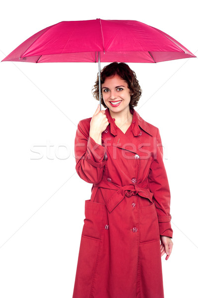 Young fashionable woman holding an umbrella Stock photo © stockyimages