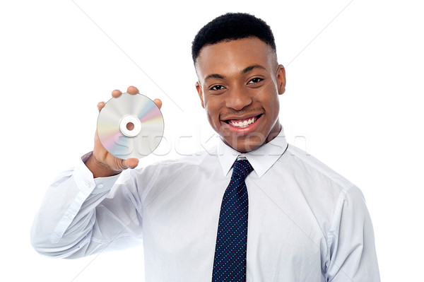 [[stock_photo]]: Affaires · disque · compact · puce · Homme · exécutif