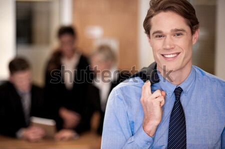 Business team werk manager voorgrond afbeelding binnenshuis Stockfoto © stockyimages