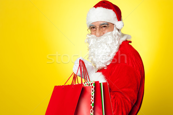 Shopaholic Santa is coming to you this Christmas Stock photo © stockyimages