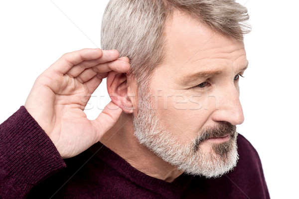 Can't hear you, what did you say ? Stock photo © stockyimages