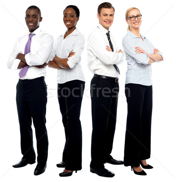 Elite equipe de negócios jovem atraente pessoas de negócios negócio Foto stock © stockyimages