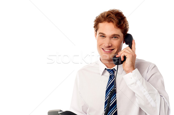 Bin froh gut aussehend männlich Executive Stock foto © stockyimages