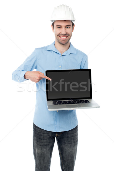 Check out my brand new laptop Stock photo © stockyimages
