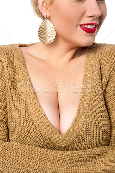 Young woman cropped shoulders Stock photo © stockyimages