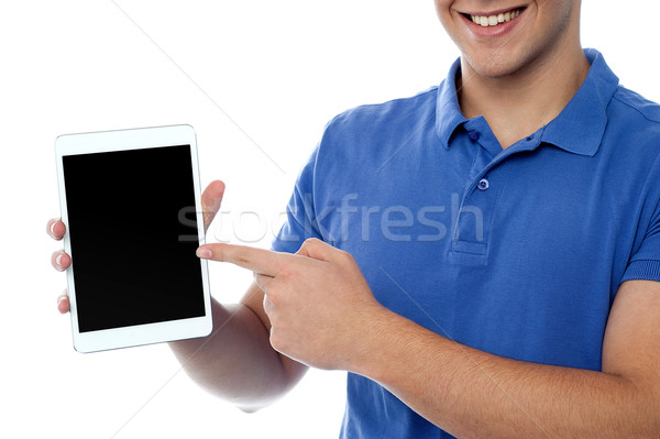 This is my new tablet pc device Stock photo © stockyimages