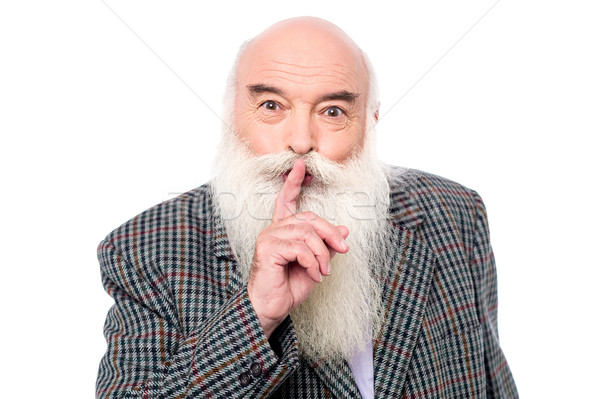 Não ruído senior homem Foto stock © stockyimages