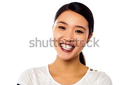 Atractivo sonriendo retrato hermosa jóvenes Foto stock © stockyimages