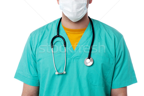 Médecin stéthoscope image médicaux uniforme [[stock_photo]] © stockyimages