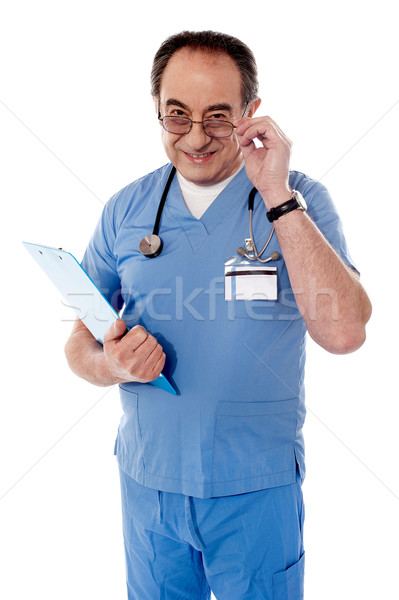 Confident senior doctor, portrait Stock photo © stockyimages