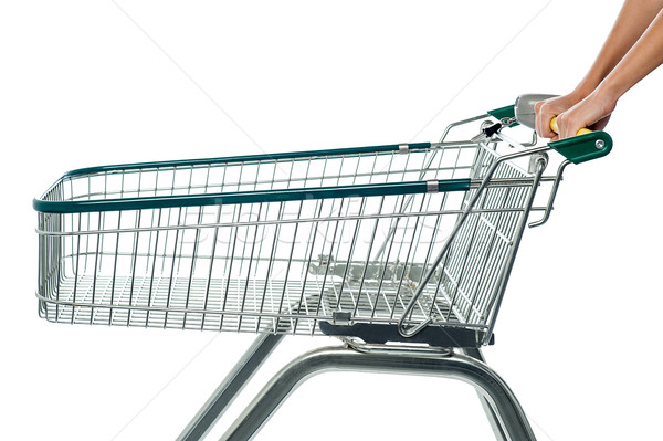 Empty shopping cart, add to cart. Stock photo © stockyimages