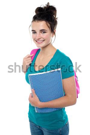 Pretty teenager ready to attend college Stock photo © stockyimages