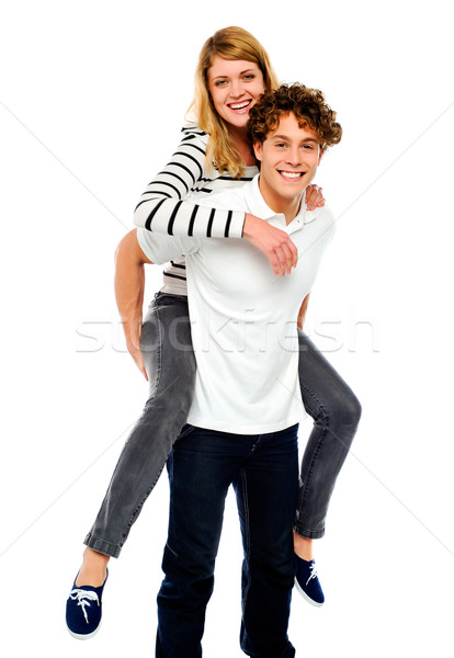 Junge Freundin Mädchen Porträt jungen Stock foto © stockyimages