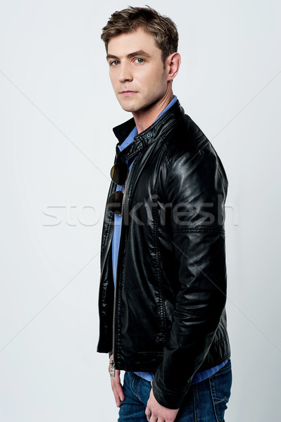 Handsome young man posing in casual  Stock photo © stockyimages