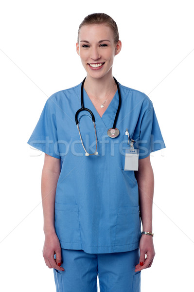 Plaisir Homme médecin stéthoscope autour [[stock_photo]] © stockyimages