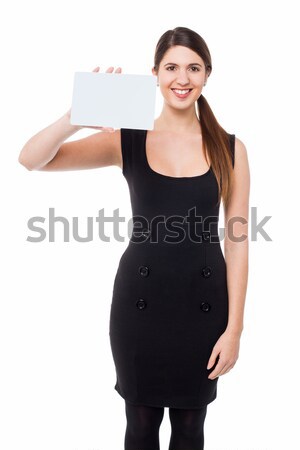 Business lady holding office files Stock photo © stockyimages