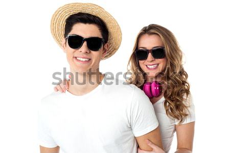 Pretty models having a good time together Stock photo © stockyimages