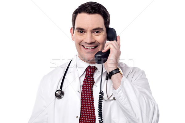 Hello,  who is speaking ? Stock photo © stockyimages