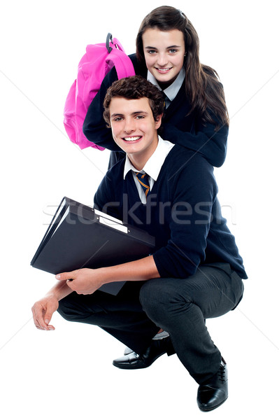 Adorabil prezinta împreună femeie fată Imagine de stoc © stockyimages