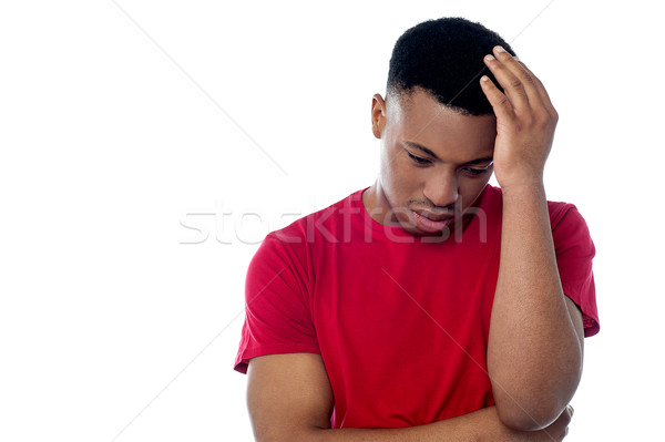 Man having severe headache Stock photo © stockyimages