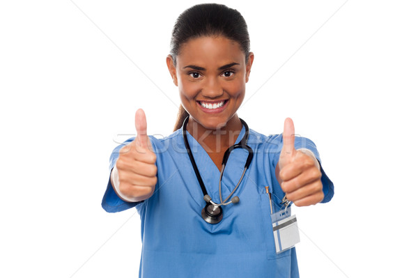 Foto stock: Operação · feminino · médico · assinar