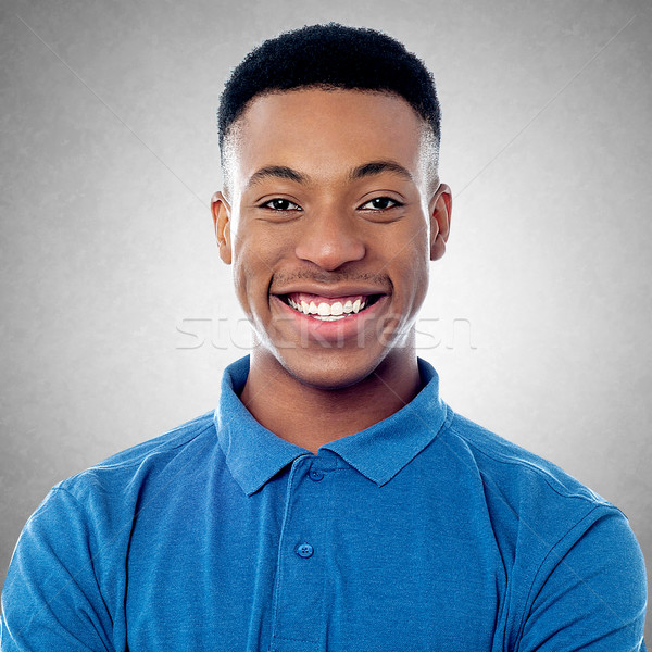 Stock photo: Cheerful young african model