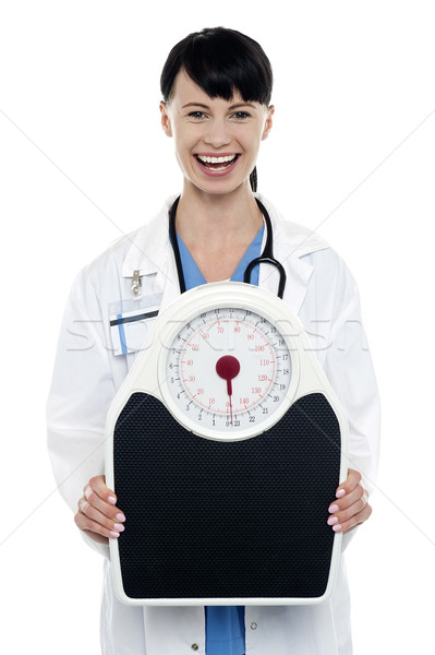 Pronto peso verificare entusiasta medici ufficiale Foto d'archivio © stockyimages