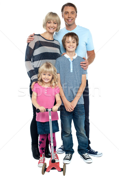 Snap shot of a complete family. Full length Stock photo © stockyimages