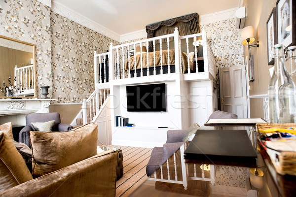 [[stock_photo]]: Designer · maison · spacieux · salon · intérieur