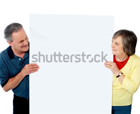 Aggkor pár bemutat szalag együtt fehér Stock fotó © stockyimages