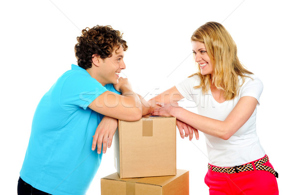 Lets make love, forget work Stock photo © stockyimages