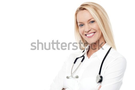 Plaisir Homme médecin posant chaud [[stock_photo]] © stockyimages