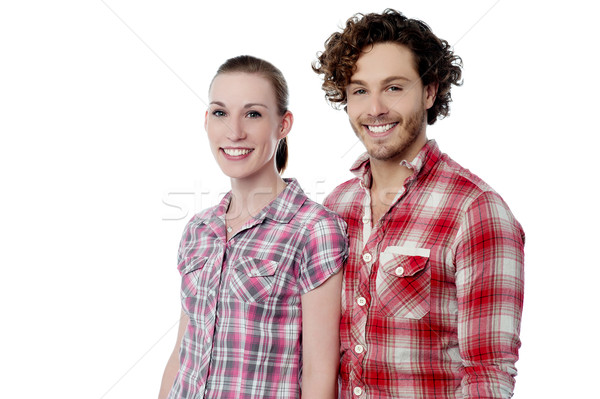 Young couple wearing stylish shirts Stock photo © stockyimages