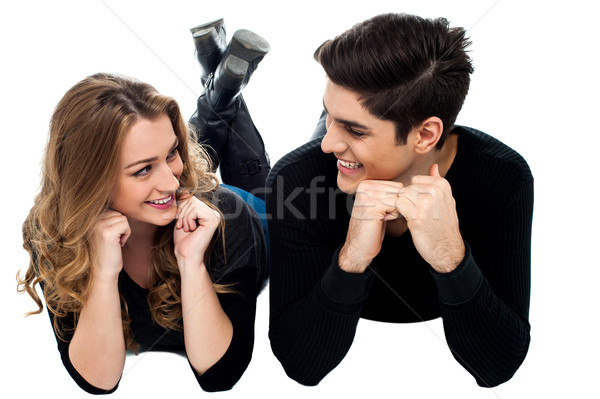 Young love couple lost in each other Stock photo © stockyimages