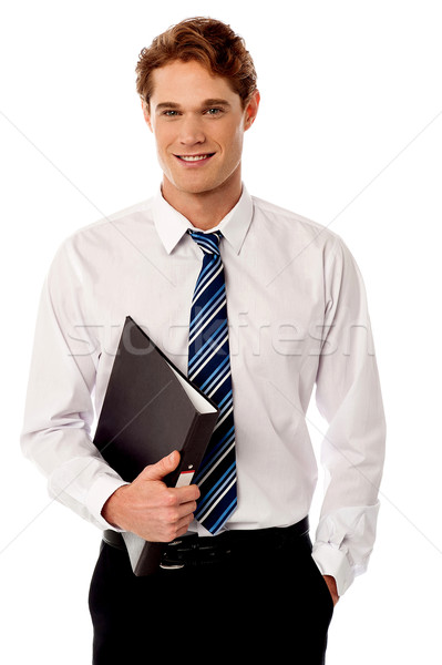 Male executive ready to attend meeting Stock photo © stockyimages