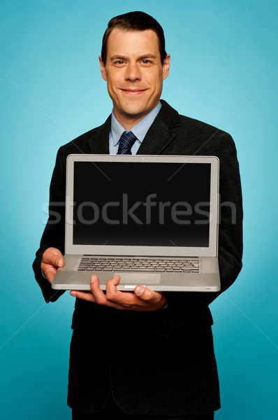 Foto stock: Empresarial · ejecutivo · portátil · Screen · todo