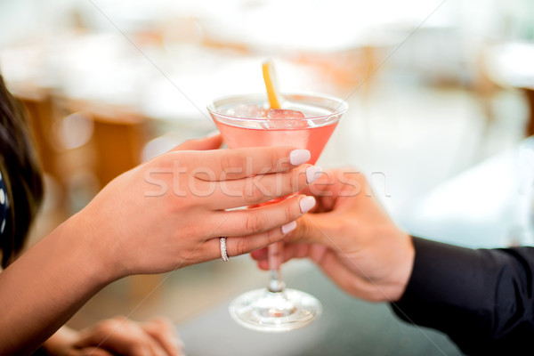 Stock foto: Gier · feiern · besondere · Tag · glücklich · Glas