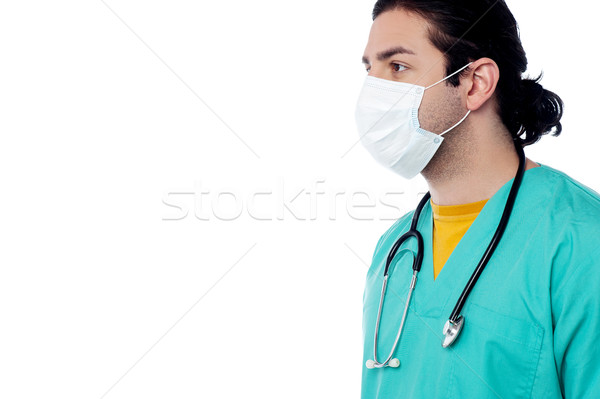 Male surgeon with face mask Stock photo © stockyimages