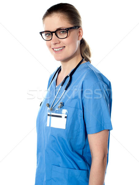 Obraz lekarz stetoskop około szyi kobieta Zdjęcia stock © stockyimages