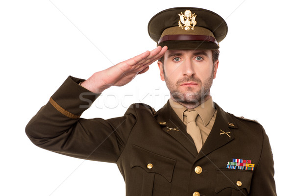 I salute my country ! Stock photo © stockyimages