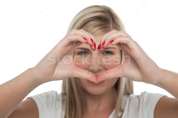 Amor compaixão bonitinho menina adolescente Foto stock © stockyimages
